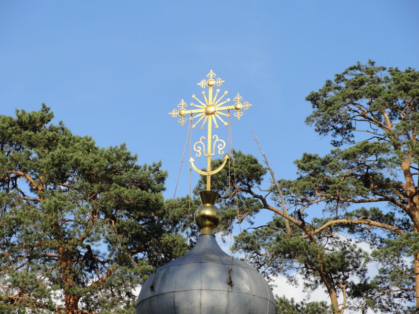 Церковь Михаила Архангела, Архангельское (Красногорский городской округ, Московская область). архитектурные детали, Крест на куполе храма