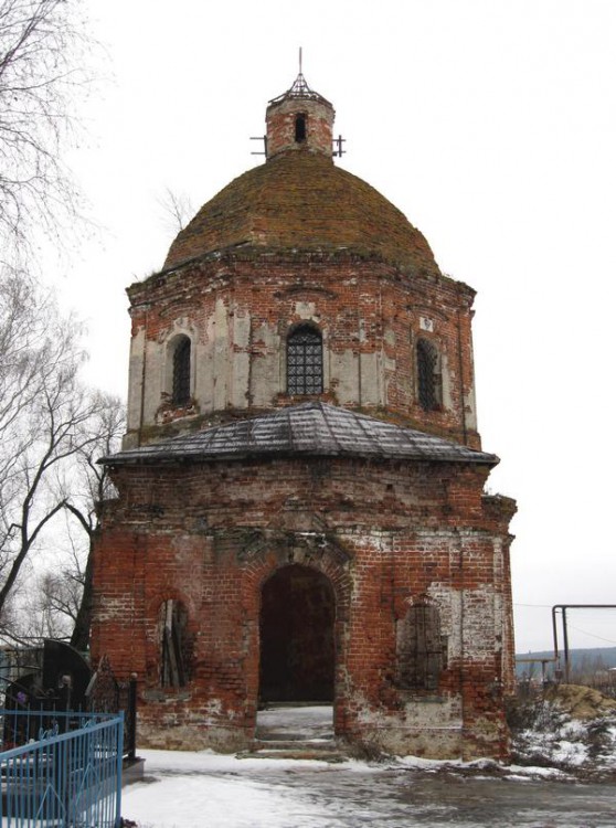 Спасское. Церковь Михаила Архангела. фасады, западный фасад 