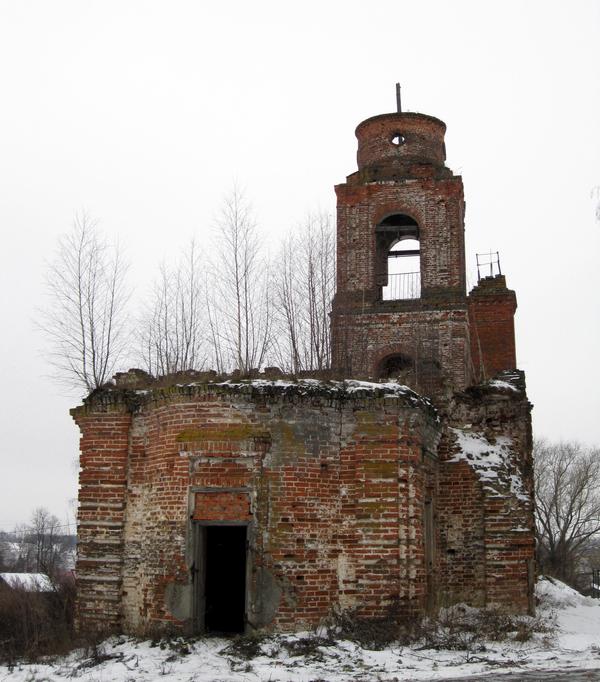 Спасское. Церковь Николая Чудотворца. фасады, северо-восточный фасад