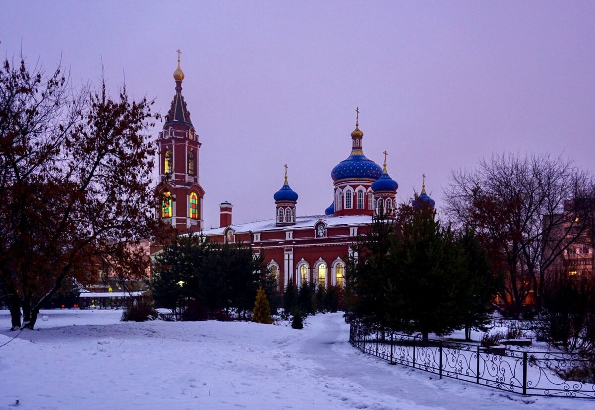 Собор Рождества Пресвятой Богородицы, Орехово-Зуево (Орехово-Зуевский городской округ, Московская область). общий вид в ландшафте