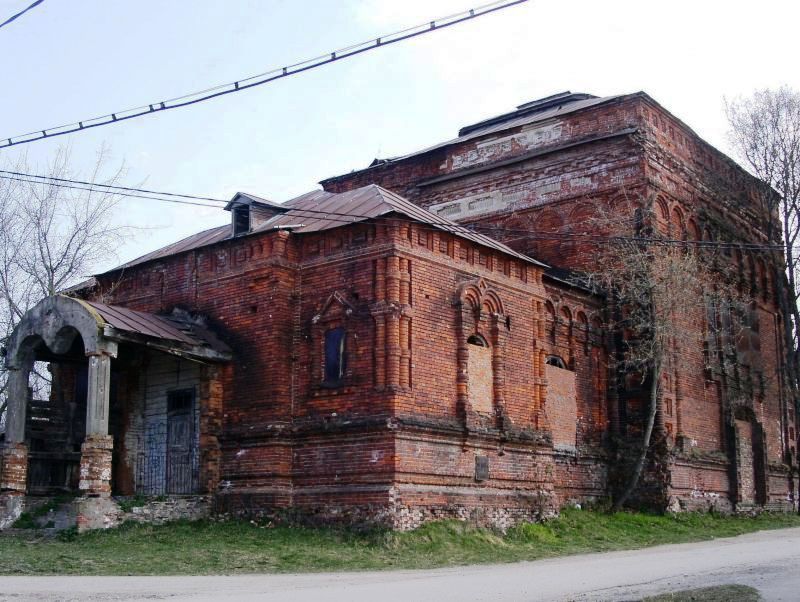 Льва Толстого, село. Церковь Трех святителей. архивная фотография, с юго-западной стороны