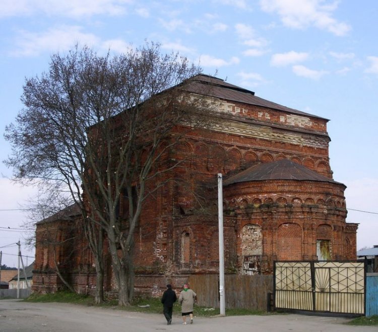 Льва Толстого, село. Церковь Трех святителей. архивная фотография, с юго-восточной стороны