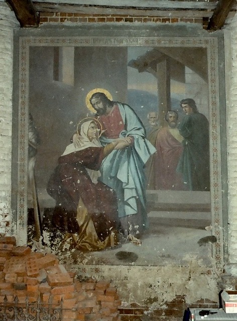 Церковь Михаила Архангела, Бабаево (Собинский район, Владимирская область). интерьер и убранство, роспись колокольни