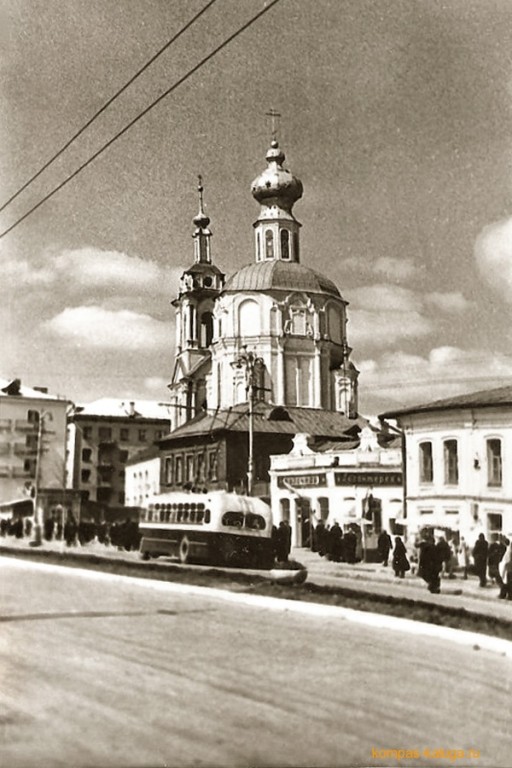 Церковь Усекновения главы Иоанна Предтечи, Калуга (Калуга, город, Калужская область). архивная фотография, Вид с юго-востока (источник - http://kompas-kaluga.ru/historyitem/6469/)
