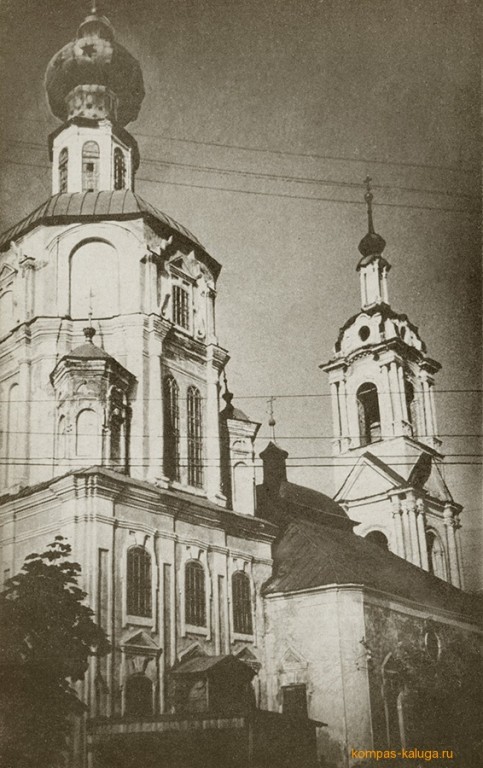 Церковь Усекновения главы Иоанна Предтечи, Калуга (Калуга, город, Калужская область). архивная фотография, Северный фасад (источник - http://kompas-kaluga.ru/historyitem/11141/)