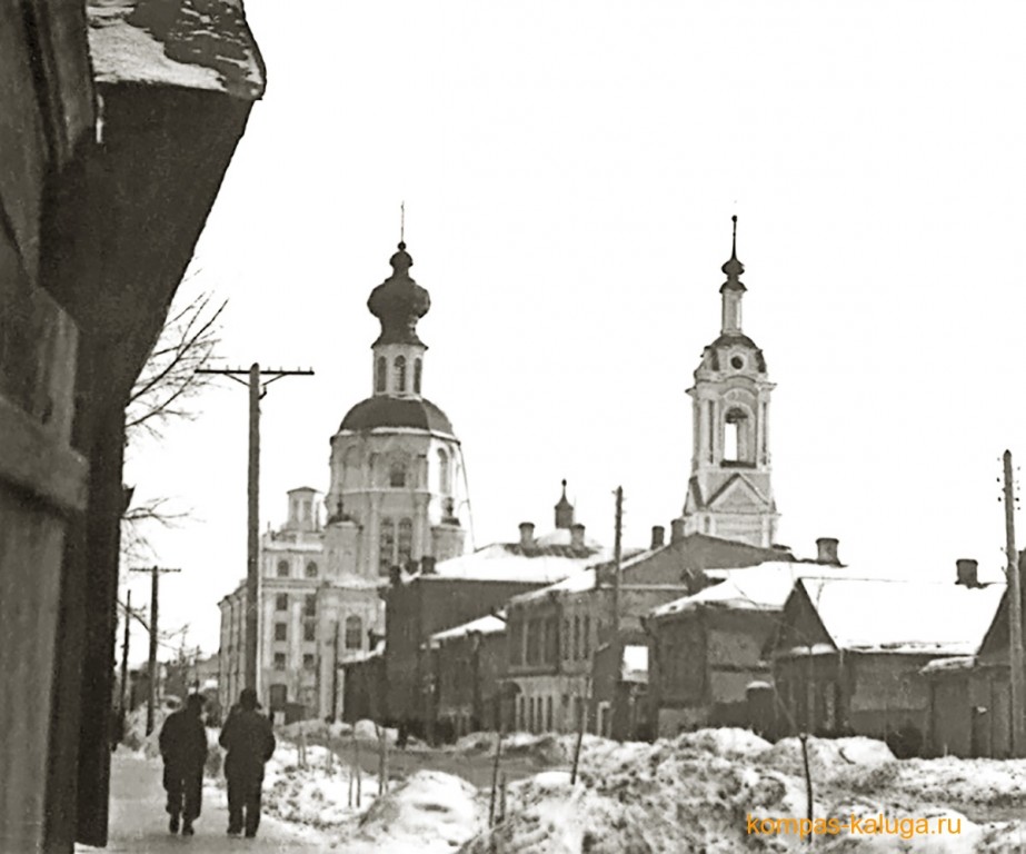 Церковь Усекновения главы Иоанна Предтечи, Калуга (Калуга, город, Калужская область). архивная фотография, Вид с севера (источник - http://kompas-kaluga.ru/historyitem/11803/)