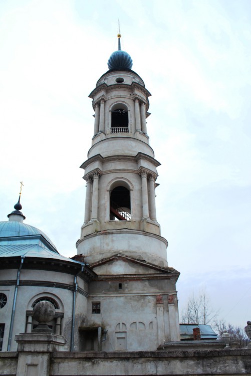 Калуга. Церковь Спаса Преображения на подоле. фасады, Колокольня, вид с севера