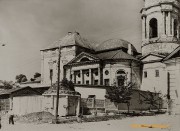 Церковь Преображения Господня на Подоле, Вид с северо-запада. На углу ограды видна уже утраченная часовня (источник - http://kompas-kaluga.ru/historyitem/7610/)<br>, Калуга, Калуга, город, Калужская область