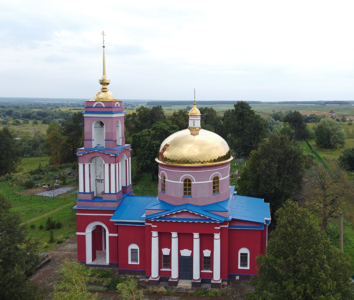 Церковь Спаса Нерукотворного Образа, Утешево (Бабынинский район, Калужская область). фасады