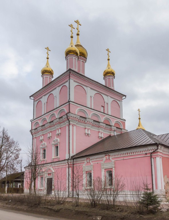Боровск. Церковь Бориса и Глеба. фасады, Вид на основной объем с северо-запада