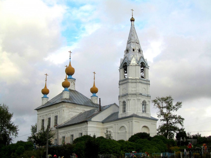 Церковь Троицы Живоначальной, Семёновское (Первомайский район, Ярославская область). фасады, вид с северо-запада