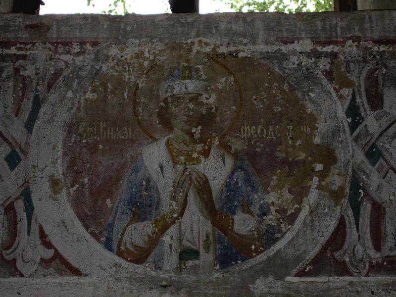 Церковь Воскресения Христова, Новгородское (Суздальский район, Владимирская область). интерьер и убранство, фрагмент росписи