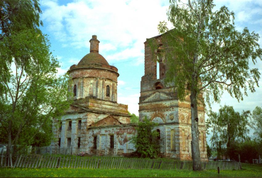Новгородское. Церковь Воскресения Христова. фасады, северо-западный фасад