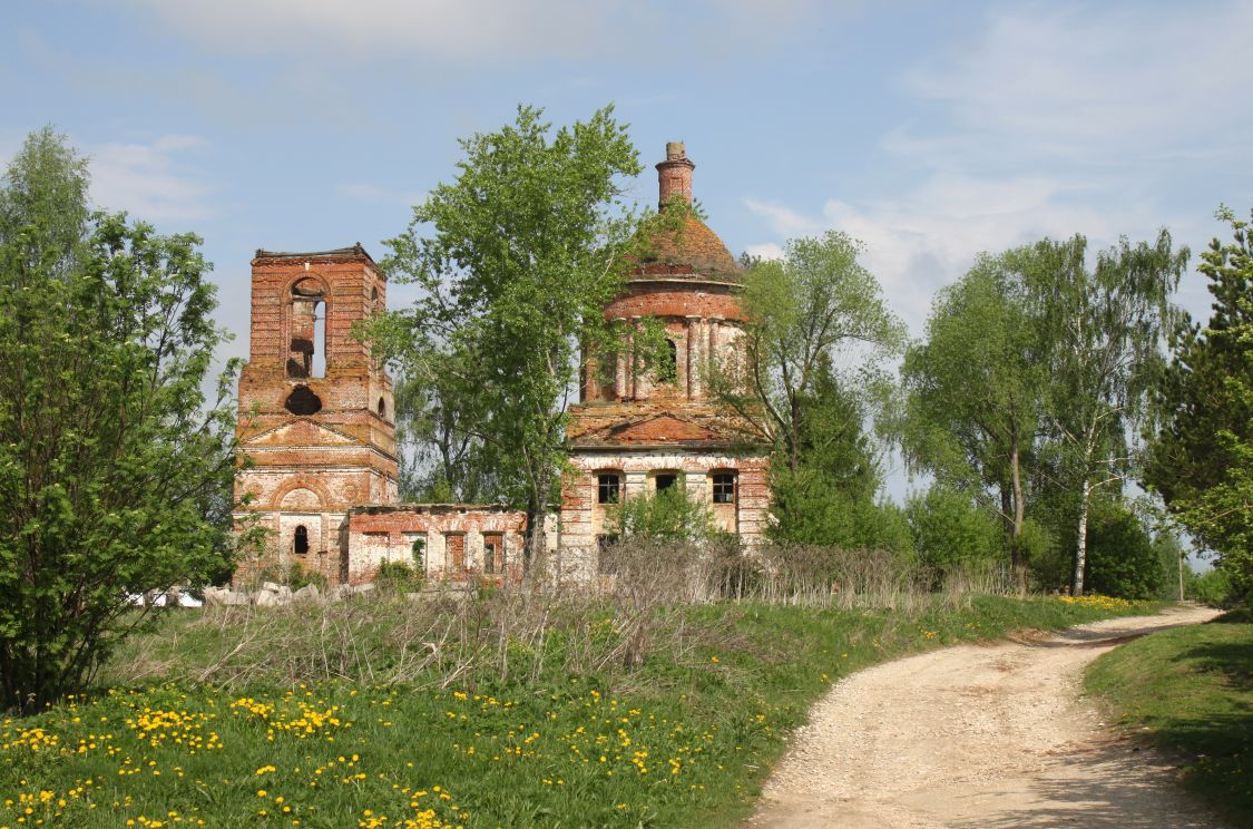 Церковь Воскресения Христова, Новгородское (Суздальский район, Владимирская область). фасады, Вид с юга