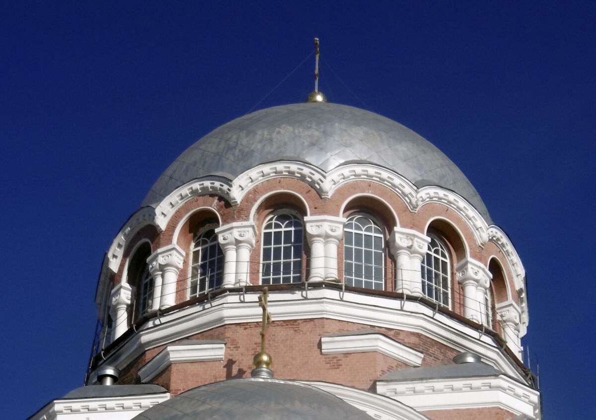 Собор Преображения Господня в Сормове, Сормовский район (Нижний Новгород, город, Нижегородская область). архитектурные детали, Архитектура главного купола собора