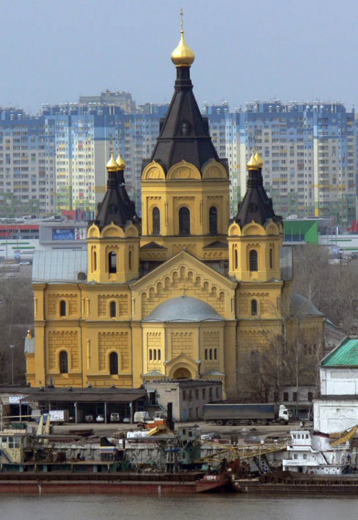 Кафедральный собор Александра Невского (Новоярмарочный), Канавинский район (Нижний Новгород, город, Нижегородская область). фасады