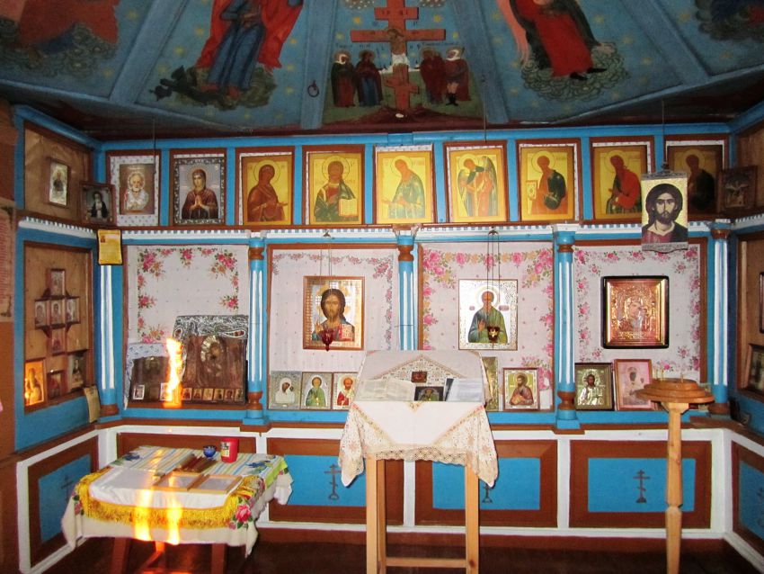 Часовня Иоанна Богослова, Зехнова (Плесецкий район, Архангельская область). интерьер и убранство