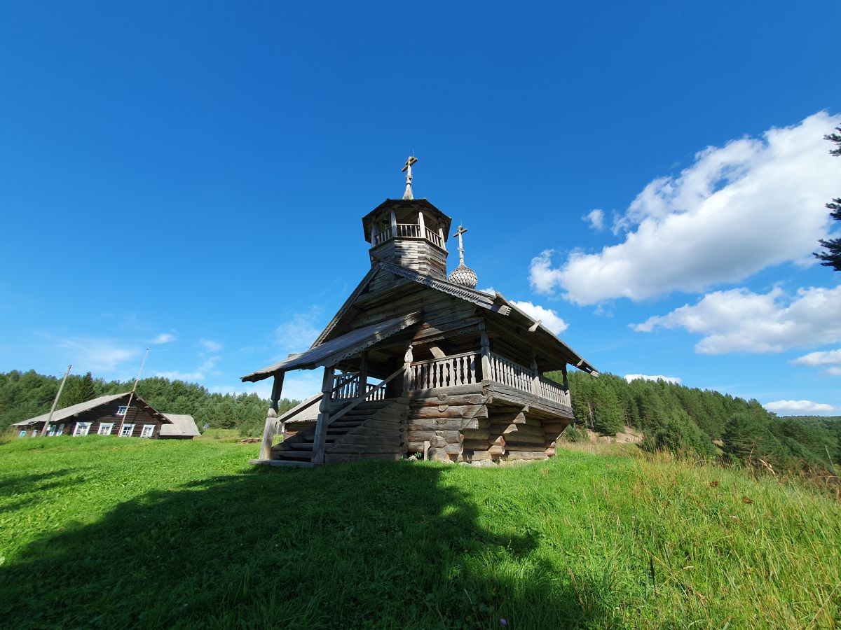 Часовня Иоанна Богослова, Зехнова (Плесецкий район, Архангельская область). фасады