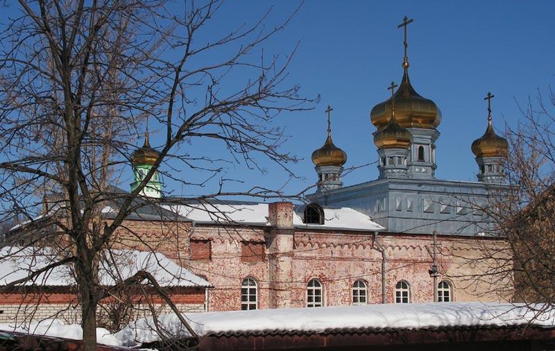 Егорьевск. Церковь Георгия Победоносца. общий вид в ландшафте