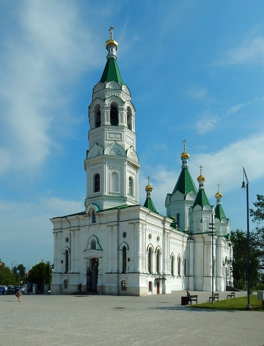 Собор Александра Невского, Егорьевск (Егорьевский городской округ, Московская область). общий вид в ландшафте