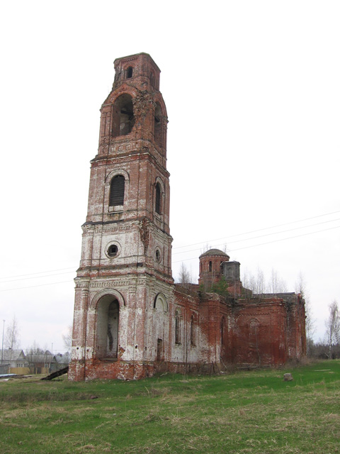 Середниково. Церковь Николая Чудотворца. фасады