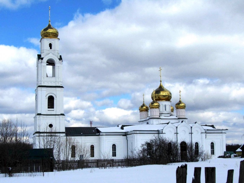 Середниково. Церковь Николая Чудотворца. фасады, вид с юга