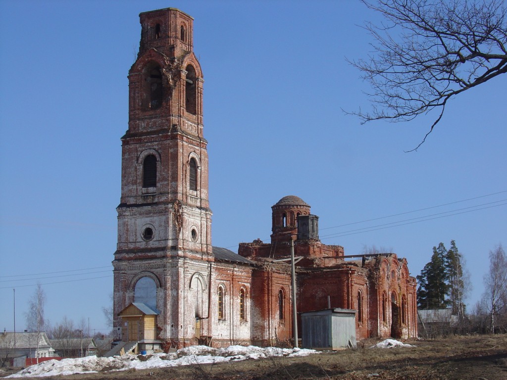 Середниково. Церковь Николая Чудотворца. фасады