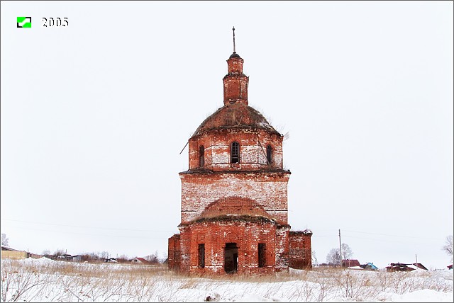 Головенцыно. Церковь Воскресения Христова. фасады, Восточный фасад