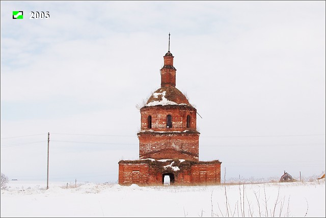 Головенцыно. Церковь Воскресения Христова. фасады, Западный фасад