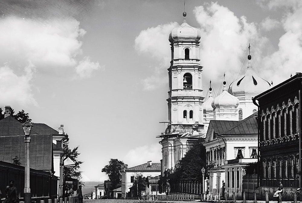 Нижегородский район. Церковь Вознесения Господня на Ильинке. архивная фотография, 1880-1890-х гг.