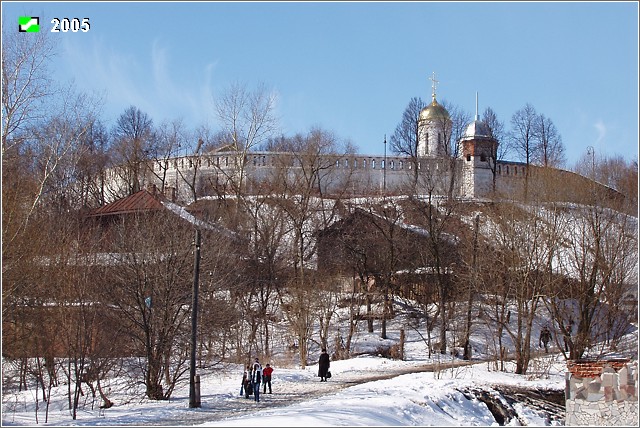 Владимир. Богородице-Рождественский мужской монастырь. общий вид в ландшафте, Вид с юга, с вокзальной площади.