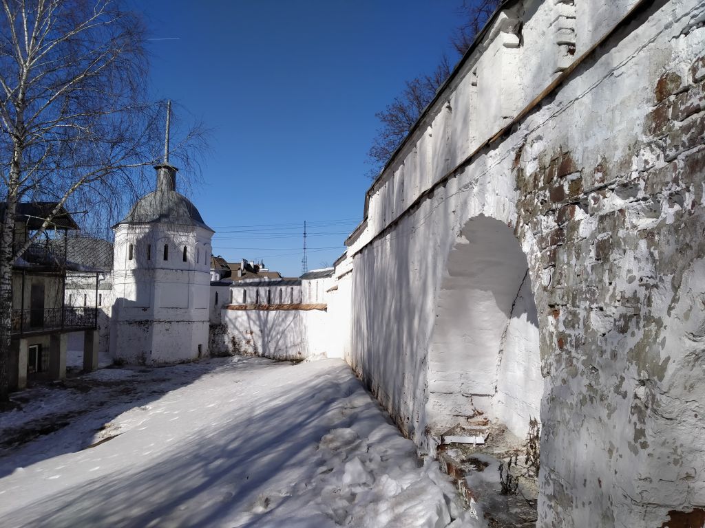 Владимир. Богородице-Рождественский мужской монастырь. архитектурные детали, фрагмент стены