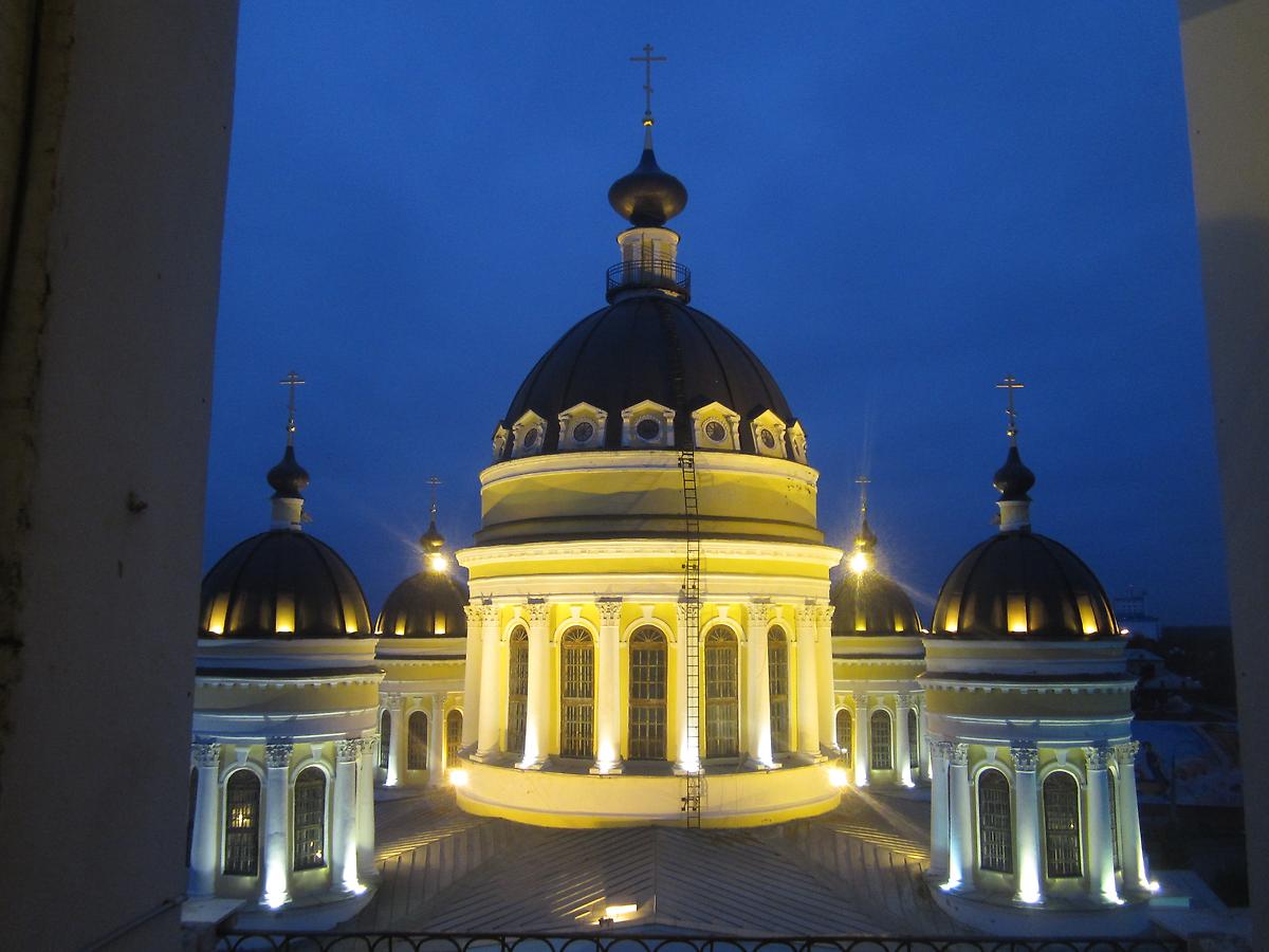 купол, художественные фотографии. Кафедральный собор Преображения Господня, Рыбинск (Рыбинск, город, Ярославская область)