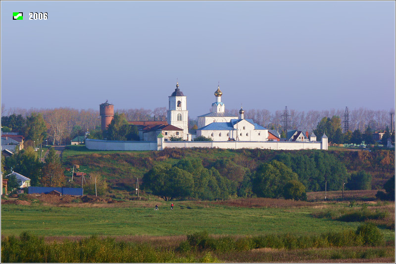 Суздаль. Васильевский мужской монастырь. общий вид в ландшафте, Панорама с юга