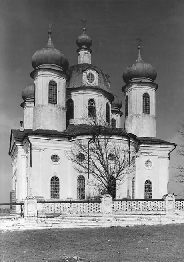 Церковь Преображения Господня, Спасс-Косицы (Наро-Фоминский городской округ, Московская область). архивная фотография, Фото 1954 г. Автор: Каверзнев М.Г. Источник: сайт храма