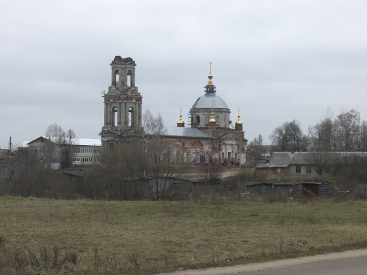 Церковь Преображения Господня, Квашенки (Талдомский городской округ и г. Дубна, Московская область). общий вид в ландшафте