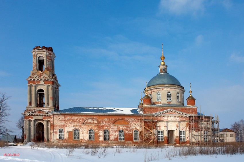 Квашенки. Церковь Спаса Преображения. фасады