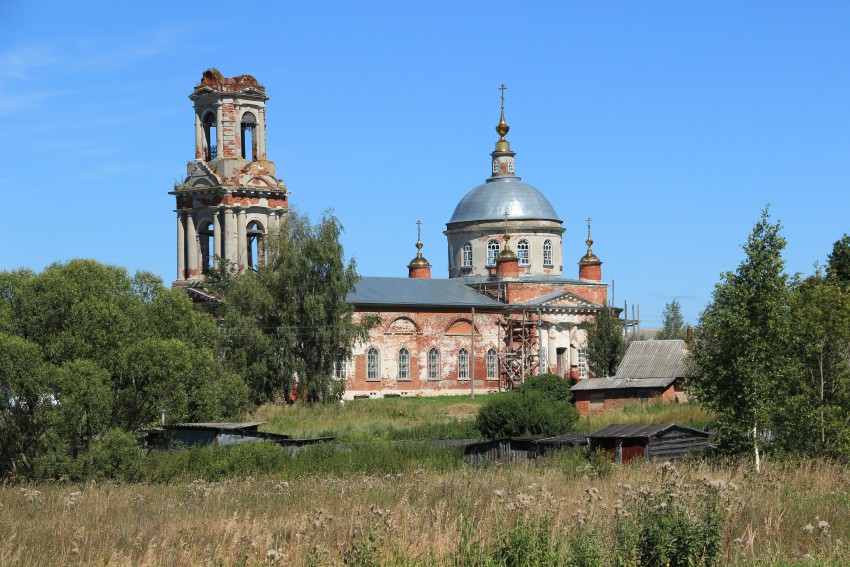 Квашенки. Церковь Спаса Преображения. фасады