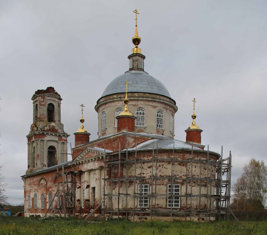 Церковь Преображения Господня, Квашенки (Талдомский городской округ и г. Дубна, Московская область). фасады