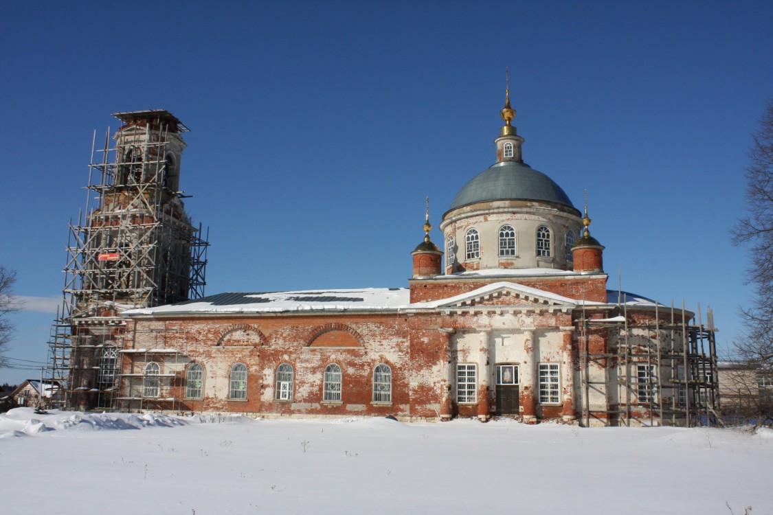 Церковь Преображения Господня, Квашенки (Талдомский городской округ и г. Дубна, Московская область). фасады