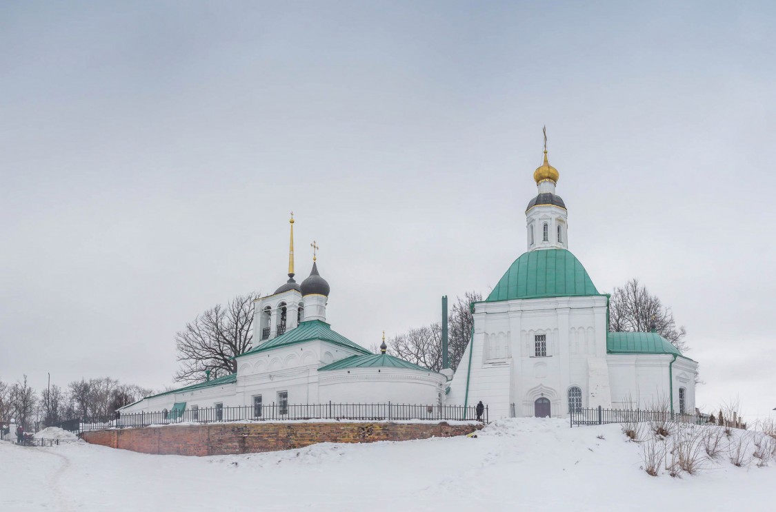 Храмовый комплекс. Церкви Преображения Господня и Николая Чудотворца, Владимир (Владимир, город, Владимирская область). фасады, Панорама с юга