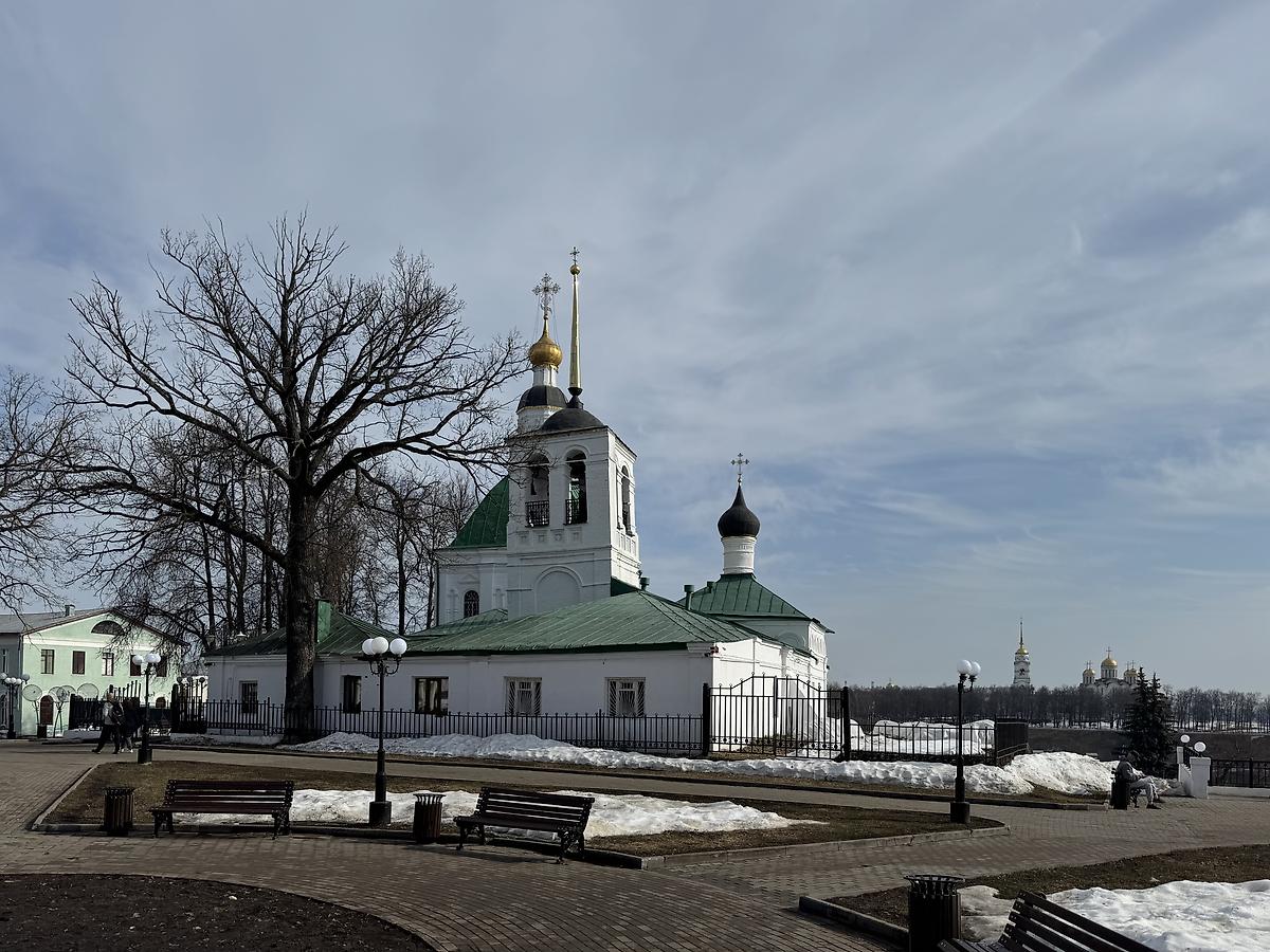 Вид с запада, фасады. Храмовый комплекс. Церкви Преображения Господня и Николая Чудотворца, Владимир (Владимир, город, Владимирская область)