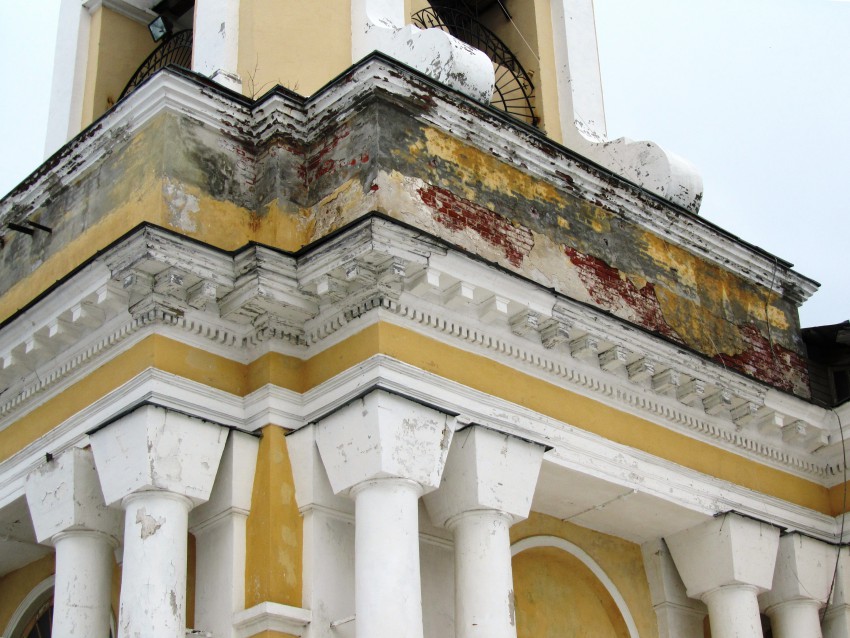 Церковь Рождества Пресвятой Богородицы, Хатунь (Ступинский городской округ, Московская область). архитектурные детали, завершение нижнего яруса колокольни