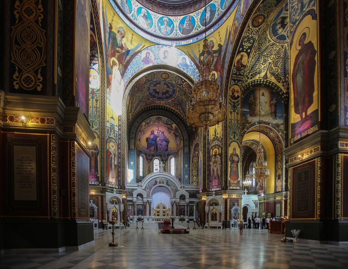 Кафедральный собор Вознесения Господня, Новочеркасск (Новочеркасск, город, Ростовская область). интерьер и убранство