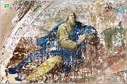 Церковь Николая Чудотворца, Фрагмент фрески на северной стене основного объема<br>, Петраково, Суздальский район, Владимирская область
