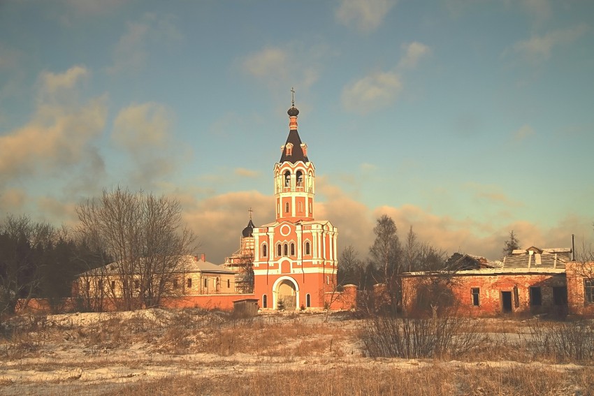 Зосимова пустынь. Троице-Одигитриевская Зосимова пустынь. общий вид в ландшафте