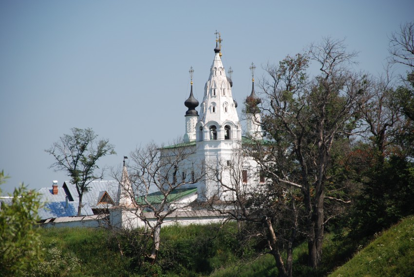Александровский мужской монастырь, Суздаль (Суздальский район, Владимирская область). фасады, вид на монастырь с реки Каменки.