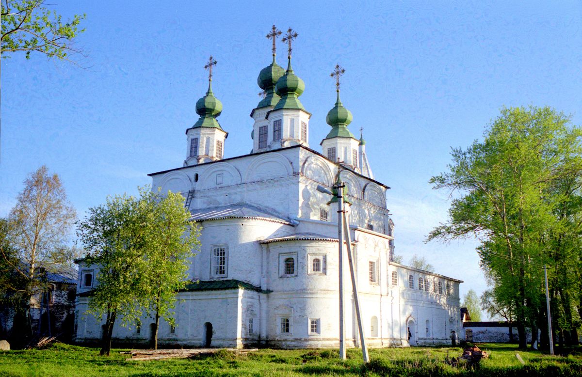 фасады. Троице-Гледенский монастырь. Собор Троицы Живоначальной, Морозовица (Великоустюгский район, Вологодская область)