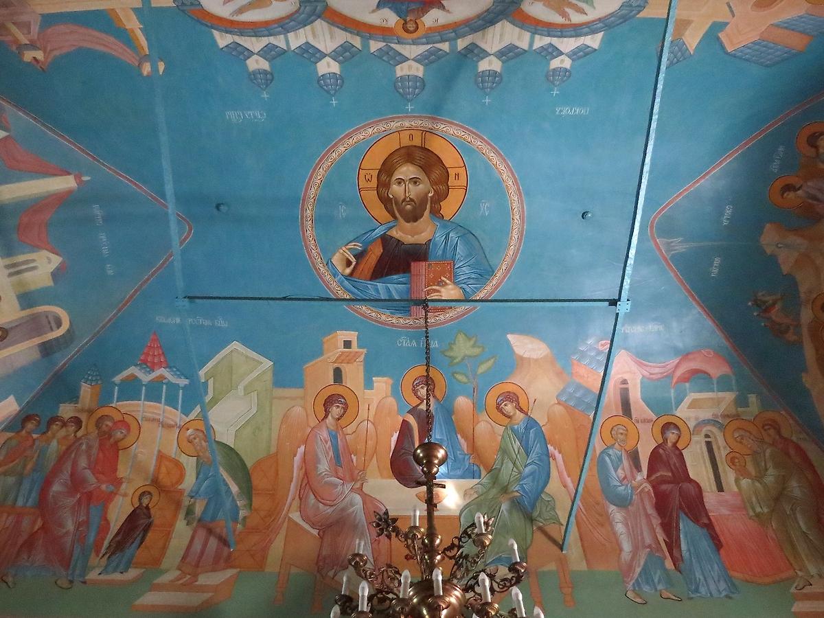 Интерьер, роспись сводов, интерьер и убранство. Церковь Покрова Пресвятой Богородицы, Балахна (Балахнинский район, Нижегородская область)