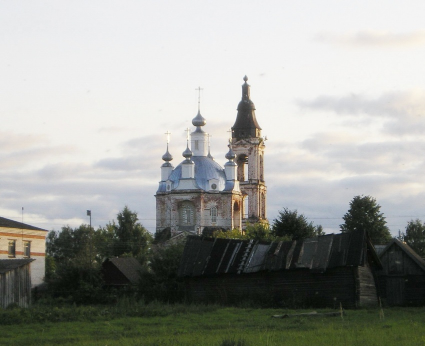 Церковь Преображения Господня, Вершилово (Чкаловск, город, Нижегородская область). общий вид в ландшафте